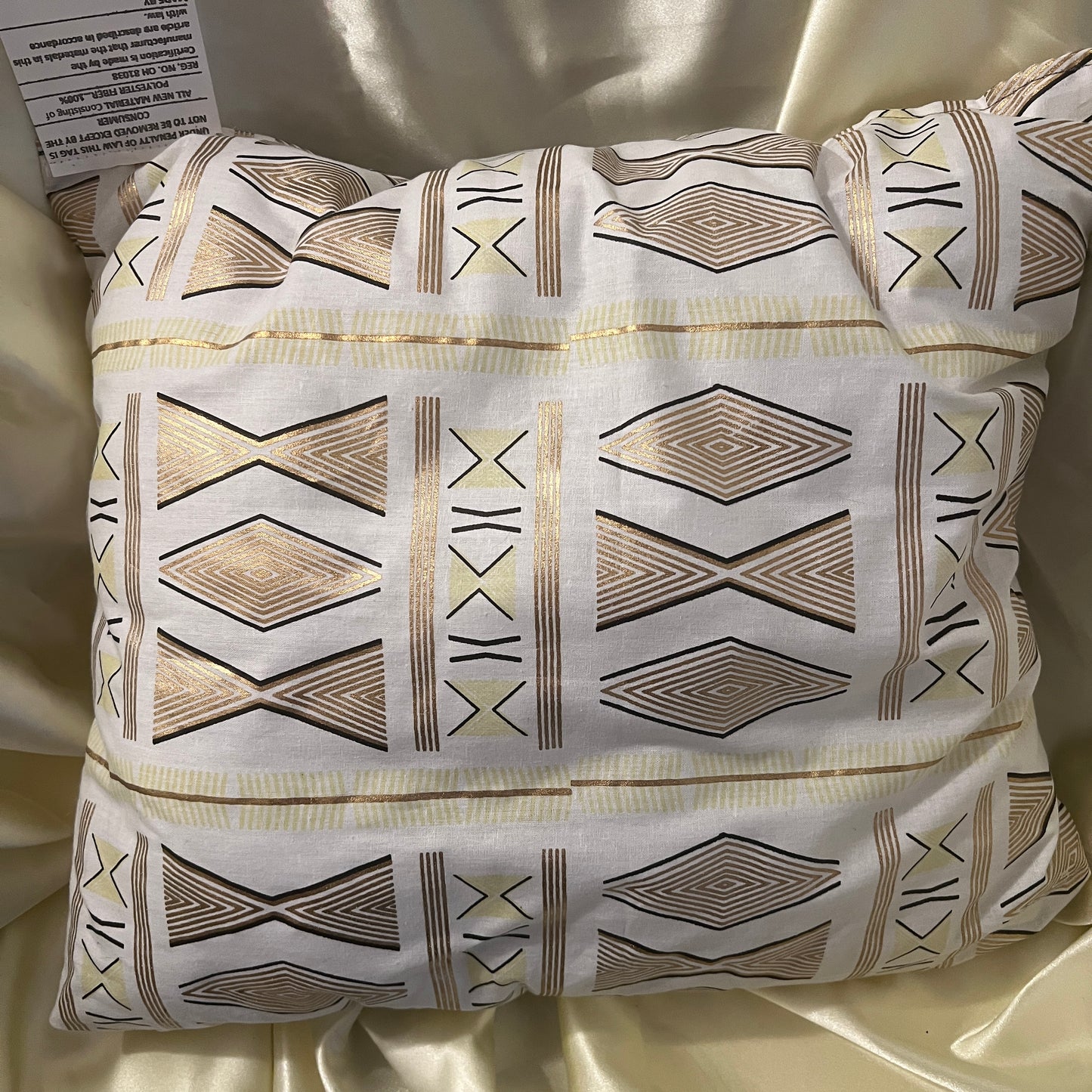 Alluring African Print Set of 2 Throw Pillows