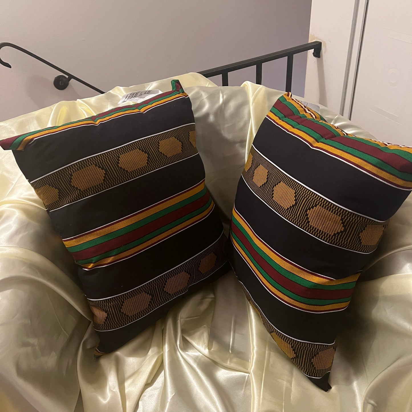 Alluring African Throw Pillows (2 included).