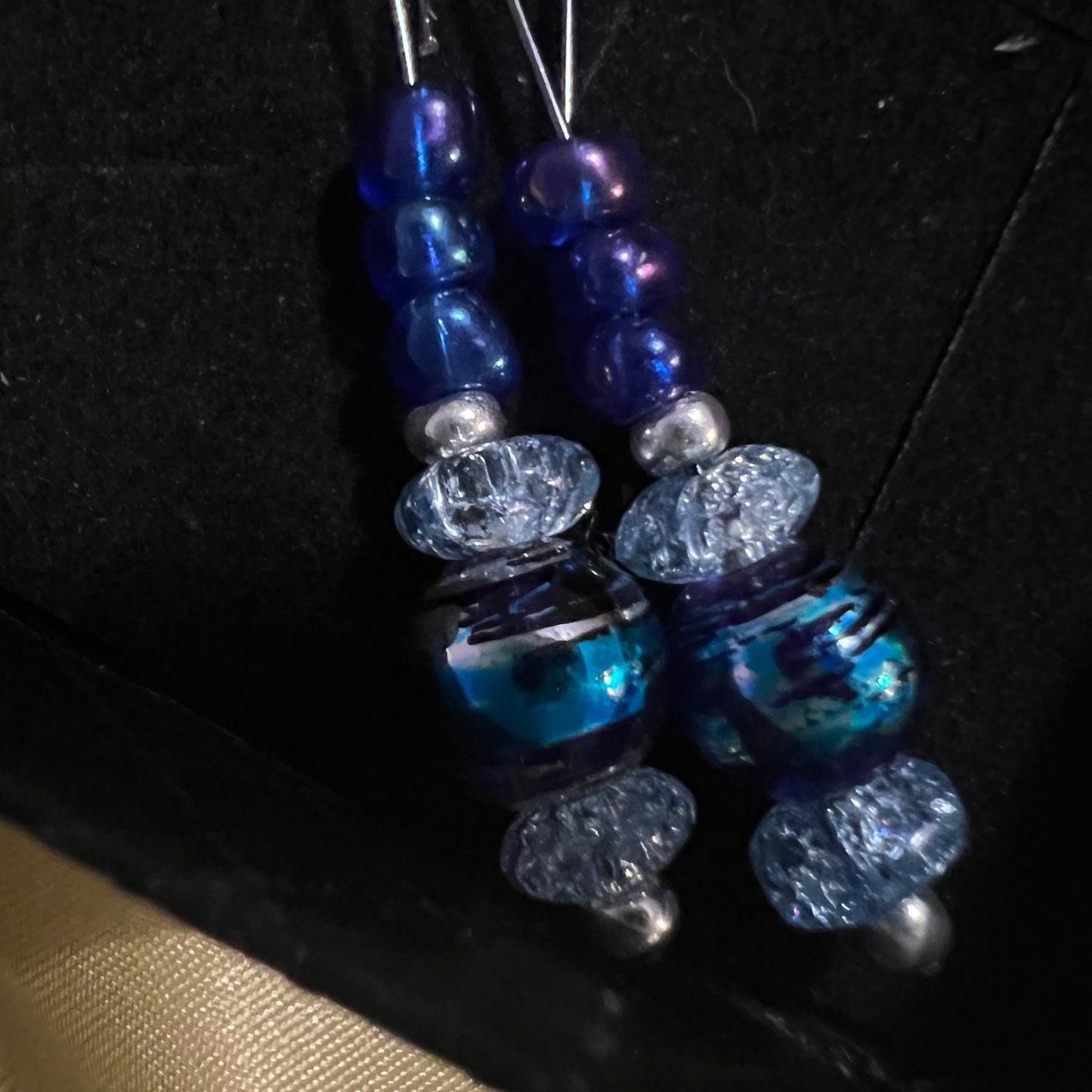 Blue Wave Drop Earrings