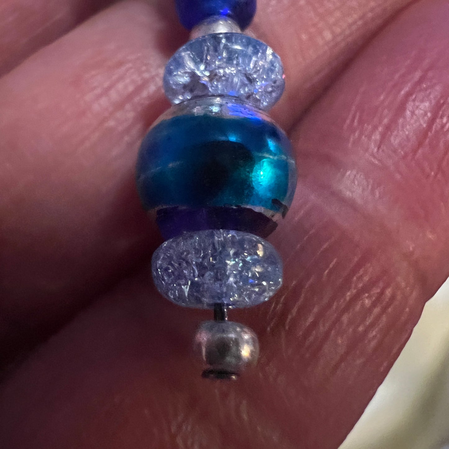 Blue Wave Drop Earrings
