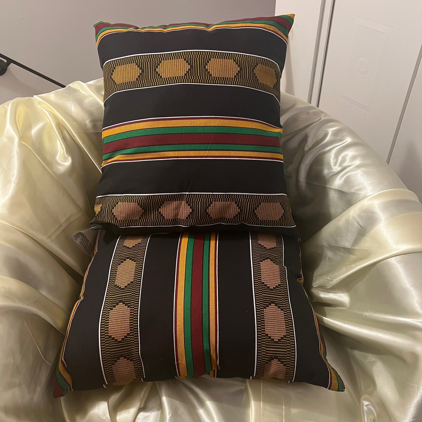 Alluring African Throw Pillows (2 included).