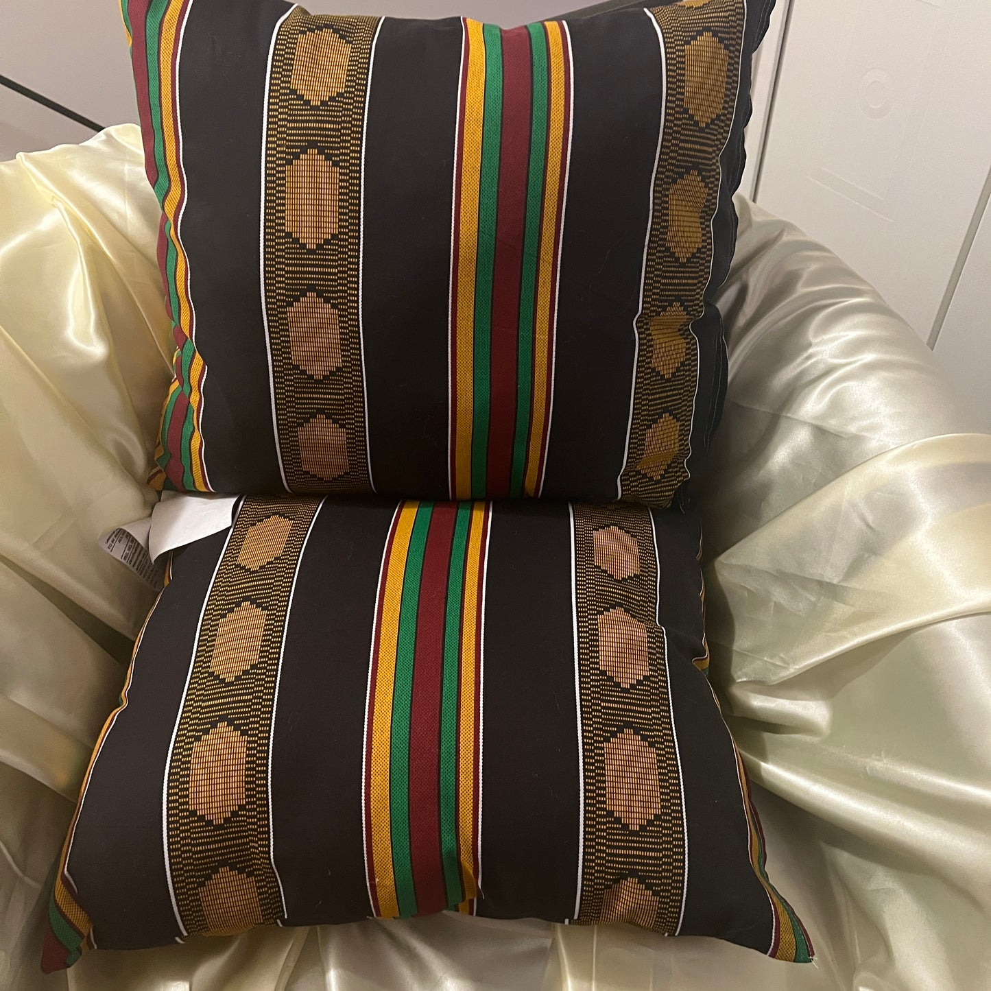 Alluring African Throw Pillows (2 included).
