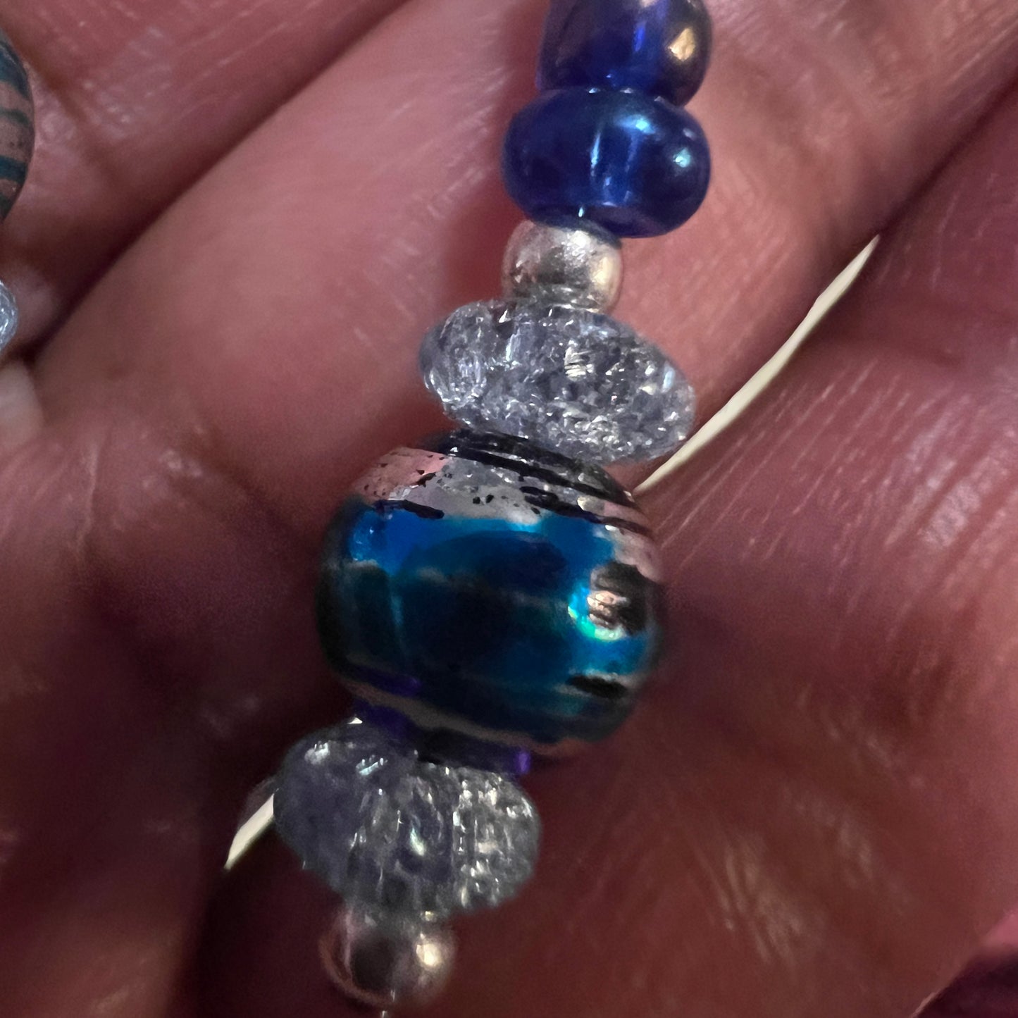 Blue Wave Drop Earrings