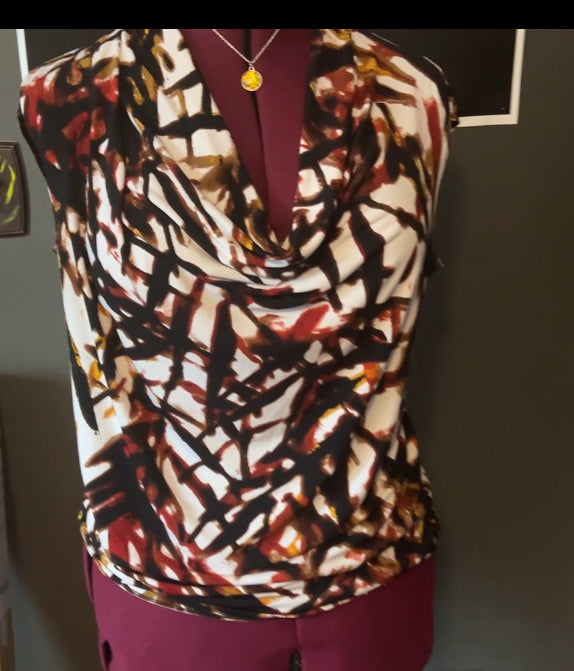 Cow Neck (Drop Neck) Blouse Pattern
